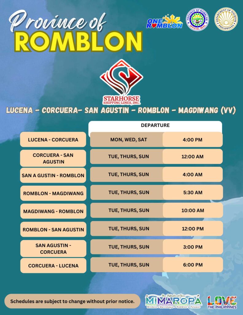 lucena to romblon travel trip