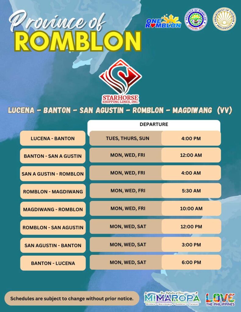 lucena to romblon travel trip